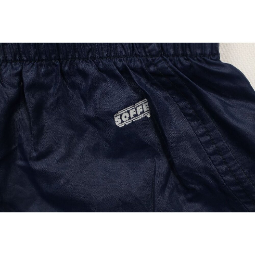 Vintage 90s Womens Small Heart University of Michigan Shorts Baggies Blue Nylon - Picture 10 of 10